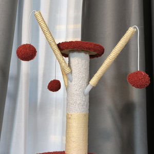 أرفف تسلق قطط من القرع ، أرفف خربشة سيزال خربشة ، أرجوحة وأبراج زهور كبيرة وطويلة للأماكن الخارجية - Product Image 6