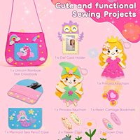 Kit de bricolage et de couture pour enfants, boîte de fabrication artisanale pour filles, thème licorne, anniversaire, Noël, premier anniversaire, éducatif, personnalisé par le fabricant