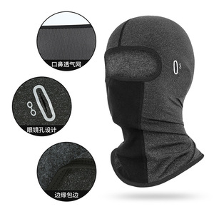 Full Face Fleece Lined Windproof Motorcycle Helmet Baffle Neck Protector Warm Riding Face Mask Unisex 100 Polyester - Product Image 3