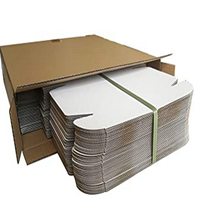 2025 Boîte ondulée pliable en carton dur e-flûte de taille personnalisée en gros pour l'expédition