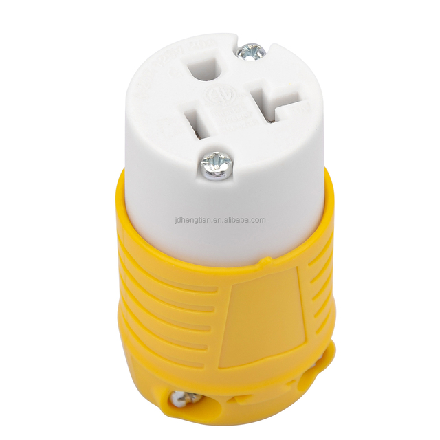 ETL Listed 20A 125V NEMA 5-20R 2 Pole 3 Wire Grounding Straight Blade Electrical Plug Replacement Cord Outlet Commercial Grade