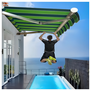 <span class=keywords><strong>Toldo</strong></span> de Jardín Retráctil Manual de Aluminio de <span class=keywords><strong>5</strong></span> <span class=keywords><strong>Metros</strong></span> con Cubierta para Lluvia para Uso en Exteriores - Product Image 3