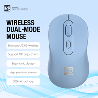 OEM ODM Kustom Mouse Kantor Nirkabel Dual Mode Isi Ulang Senyap untuk PC Notebook Laptop