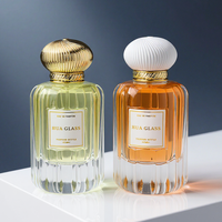Flacon de parfum en verre cylindrique de haute qualité 100 ml, flacon de parfum vide avec logo personnalisé, avec boîte cadeau, vaporisateur à pompe, fournisseur OEM ODM