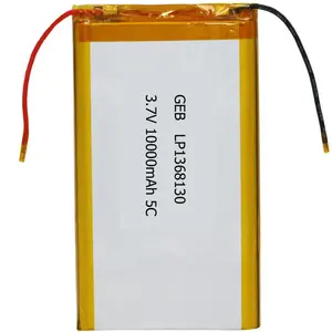 1368130 10ah Polymeer 3.7V Lithium-Ion Batterijcel Fabrikant 3.7V Li-Ion Polymeer Batterijen Lipo Batterij 100000Mah