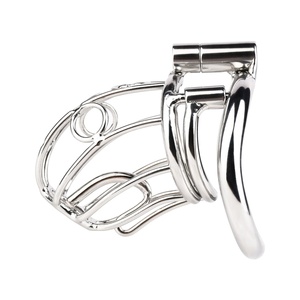 Dispositivo de Castidad Masculino FRRK 304 de Acero Inoxidable, Jaula para Pene con Candado de Metal PA, Jaula de Bondage para Pene, Juguetes Sexuales para Hombres - Product Image 5