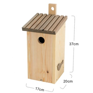 Nestkast plat dak vogelhuisje voor vogels - Product Image 3
