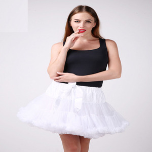 Yeni tasarım artı boyutu sarı şifon Lady Pettiskirt moda kabarık uzun Maxi etek - Product Image 3