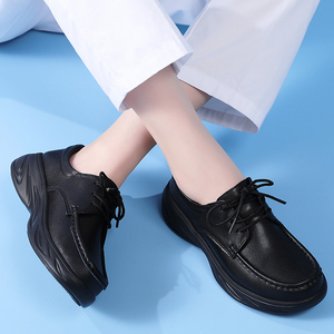 Scarpe <span class=keywords><strong>da</strong></span> Infermiera con Suola Spessa per Aumentare l'Altezza, Versatili e Comode, con Lacci, Bianche, Leggere e Traspiranti - Product Image 5