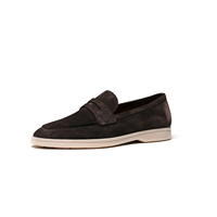 Mocassins à pampilles pour hommes, style britannique, en cuir véritable, à enfiler, chaussures décontractées, esthétique Old Money, chaussures d'été pour messieurs