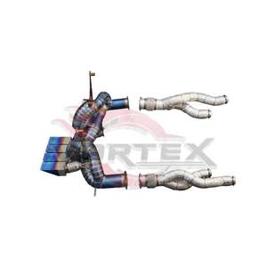 Sistema de Escape con Silenciador Catback de Aleación de Titanio, Convertidor Catalítico, Tubo de Bajada, Acabado Azul Quemado para Lamborghini LP700 - Product Image 3