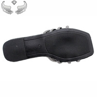 Sandales plates et pantoufles pour femmes de haute qualité, tendance estivale, nouveau style, avec strass, sandales tendance pour femmes, populaires en plein air