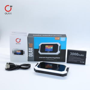 <span class=keywords><strong>Routeur</strong></span> <span class=keywords><strong>WiFi</strong></span> de poche Olax Nouveau Modèle MT80 avec batterie, 4G LTE, écran LCD, MIFIS universel, ports double antenne, pare-feu et <span class=keywords><strong>code</strong></span> QR facile - Product Image 4