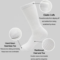 Chaussettes de sport unisexes en coton peigné, design de luxe personnalisé, faible MOQ, avec logo, pour homme, en tissu éponge, tricotées, blanches, pour l'hiver, pour le basketball