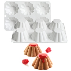 AK New Mountain Silicone <span class=keywords><strong>Muffin</strong></span> Plateau De Cuisson Mousse Gâteau Moules Savon Bougie Silicone 3d Moules pour Chocolat Gelée Gâteau Accessoires - Product Image 1