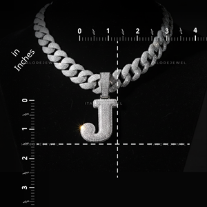 Collar con Colgante de Letra de Moissanita Chapado en Oro de 18K y Plata de Ley 925, Joyería Brillante con Inicial, Regalo para Mujer - Product Image 6