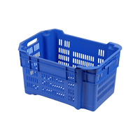 Conteneurs en plastique empilables, recyclables, écologiques, ventilés, résistants, pour le stockage des fruits et légumes, GAHH