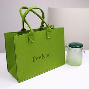 Oem Aanpasbaar Logo Bedrukt Wollen Vilt Casual Draagtas Met Schouderriem Modieus Milieuvriendelijk Duurzaam Draagbaar Geschenk - Product Image 3