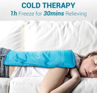 Compresse froide pour le dos et le corps entier World-bio, pour soulager la douleur, couverture de glace pour dormir, coussin de glace réutilisable