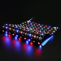 Bande LED flexible 250*500MM DC24V 200 LED/pièce avec IC adressable 5050, panneau rétroéclairé à pixels marbrés avec USB pour l'éclairage paysager