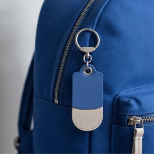 Llavero con soporte para teléfono, de cuero azul, con amuleto de varita de la fortuna oriental, logotipo personalizado, regalo corporativo, al por mayor - Product Image 2