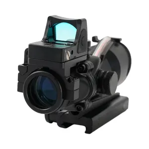 超高品质4x32ACOG光纤瞄准镜红点瞄准镜适合20毫米迷你RMR红点瞄准镜