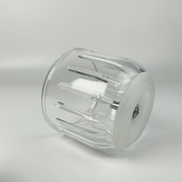 Mini hachoir électrique Pingouin Mignon avec bol en verre, 8 lames, pour ail, viande, légumes, préparation de repas pour bébé
