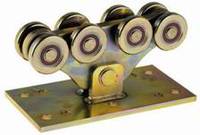 Système de roulettes de portail coulissant automatique robuste à 8 roues, en acier zingué, pour portail suspendu cantilever