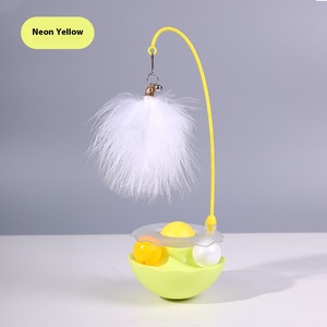 Venta caliente nuevo estilo ecológico juguetes de gato de peluche bolas de hierba gatera de plumas y vaso palo de burlas interactivo para gatos - Product Image 2
