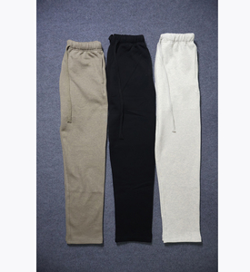 Dropshipping Resell Vendor Casual Pants Streetwear Hip Letter Decoration Sweatpants Custom Fleece Unisex Baggy 100% Cotton - Product Image 1