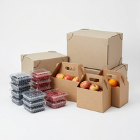 Boîte à melon Hami en carton ondulé robuste personnalisée pour le transport et la présentation en supermarché, emballage de fruits en gros avec logo