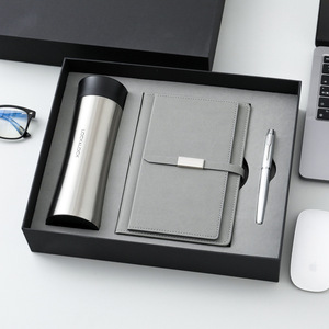Custom Logo Luxury Corporate Gift <strong>Set</strong> Refillable Stationery <strong>Notebook</strong> Water Bottle <strong>Set</strong> A5 Business Leather Thermos Cup Journal - Product Image 6