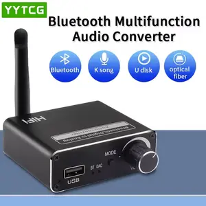 Digital Sound Decoder 5.1 Digital To Analog Audio Converter 3 In 1 Wireless Receiver Supports USB Playback AUX Adapter
