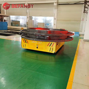 รถเข็นส่งแบตเตอรี่ไฟฟ้าแบบไม่มีร่องรอยสำหรับโรงงานผลิตใช้เครื่องยนต์หนัก - Product Image 3