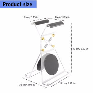 Soporte de exhibición de auriculares personalizado de fábrica, colgador de acrílico con base antideslizante para todos los auriculares - Product Image 5