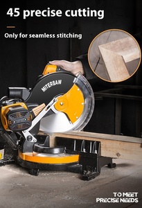Machine de découpe de <span class=keywords><strong>bois</strong></span> de <span class=keywords><strong>scie</strong></span> en aluminium multifonctionnelle <span class=keywords><strong>électrique</strong></span> de 10 pouces 255MM avec onglet <span class=keywords><strong>à</strong></span> 45 degrés pour le travail de l'aluminium - Product Image 4