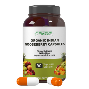 Kapsul organik India Amla suplemen Vitamin Herbal Gooseberry India-suplemen Amla, dukungan imun, Vegan - Product Image 1