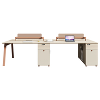 Bureau de travail simple et moderne, modulaire, résistant à l'eau, pour 2/4/6 personnes, avec chaise, pour immeuble de bureaux et domicile
