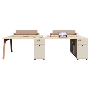 Escritorio de Oficina Simple y Moderno, Modular, Resistente al Agua, para 2/4/6 Personas, Juego de Escritorio y Silla para Oficina y Hogar - Product Image 6