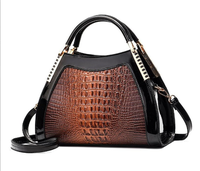 2024 New Crocodile Pattern Große Kapazität Textur Big Bag, Single Shoulder Cross body, Western Style Beauty Bag im europäischen Stil