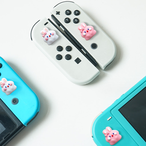 4XCute Little Rabbit Joystick Thumb Grips pour Nintendo Switch Controller Rubber Protective Joystick Cover Thumbstick Grip - Product Image 1