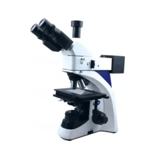 Microscopio metalográfico óptico de tres ojos transparente y fácil de operar de laboratorio de uso común