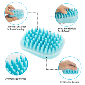 فرشاة الشامبو لغسيل الحيوانات الأليفة وتدليك الكلاب - Product Image 3