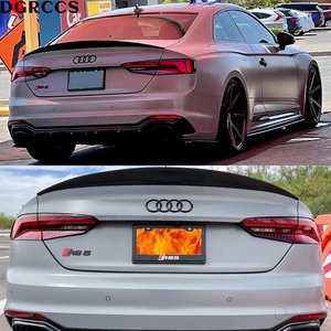 For A5 S5 RS5 B9 Coupe 2Door Style Carbon Fiber Rear Spoiler Trunk Wing 2016-2023 Carbon Fiber - Product Image 5