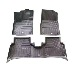 オードリーカスタムフィットTPE滑り止め防水3D 5D高級ブラック5MM厚4ピースフルセット3kg車用フロアマット（ダッジラム用） - Product Image 2