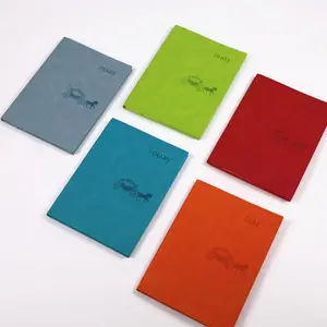 YAHOU Logo personalizzato copertina morbida semplice diario dello studente durevole in pelle pura colore A5 Notebook per la promozione dell'ufficio