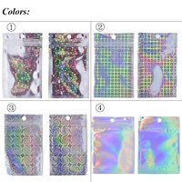 Bolsas de Aluminio con Cierre Hermético, Bolsas de Plástico Transparentes Resellables con Cierre Láser, Bolsas de Almacenamiento a Prueba de Polvo para Joyería