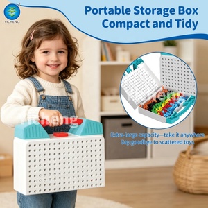 373 Pièces DIY <span class=keywords><strong>Clous</strong></span> Champignons en Plastique, Puzzle Éducatif pour Enfants, <span class=keywords><strong>Jeu</strong></span> <span class=keywords><strong>de</strong></span> <span class=keywords><strong>Mosaïque</strong></span> sur Planche à Picots, Blocs <span class=keywords><strong>de</strong></span> Construction Créatifs, Boîte Portable pour Tout-petits - Product Image 4