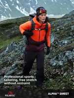 Polartec Alpha Direct polaire automne unisexe veste col montant tissé solide motif fermeture éclair pour la chaleur extérieure