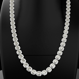 Collar de Cadena de Plata de Ley 925 de Lujo con Moissanita de Corte Brillante, Estilo Hip Hop, Certificado IGI, Joyería Personalizada para Hombre y Mujer - Product Image 3